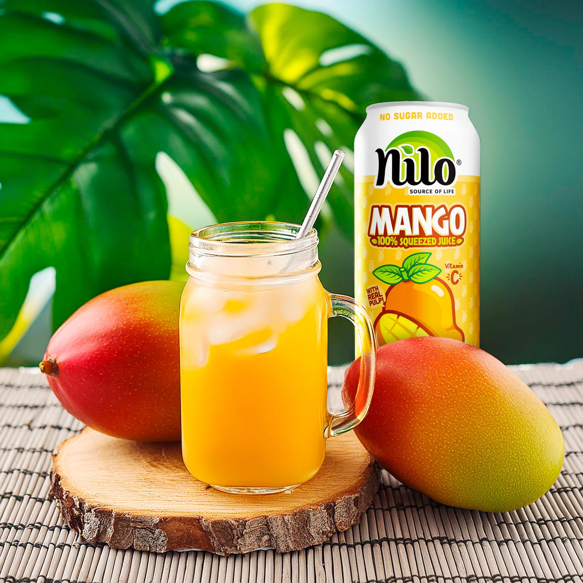 NILO Farm-to-bottle process image conveys freshness and natural ingredients