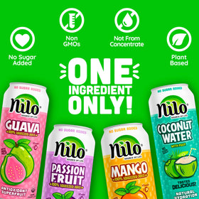 NILO Mango juice pour captures aroma and smooth tropical taste.