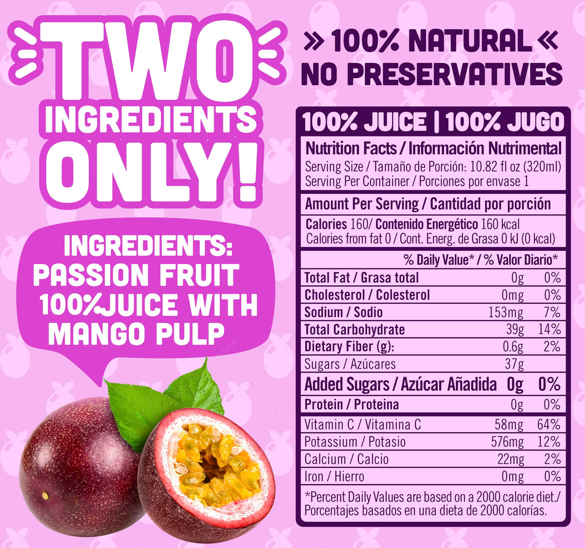 NILO Passion Fruit Juice with mango pulp in bottle shows real fruit texture and natural sweetness.