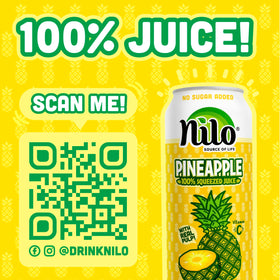 NILO Pineapple Juice breakfast-ready bottle, perfect for on-the-go refreshment.