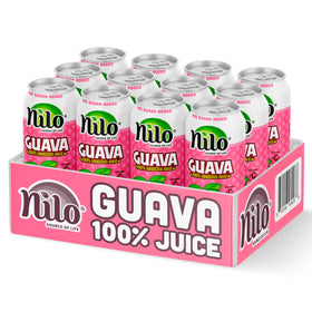NILO Pink Guava Juice not from concentrate, pure and natural.