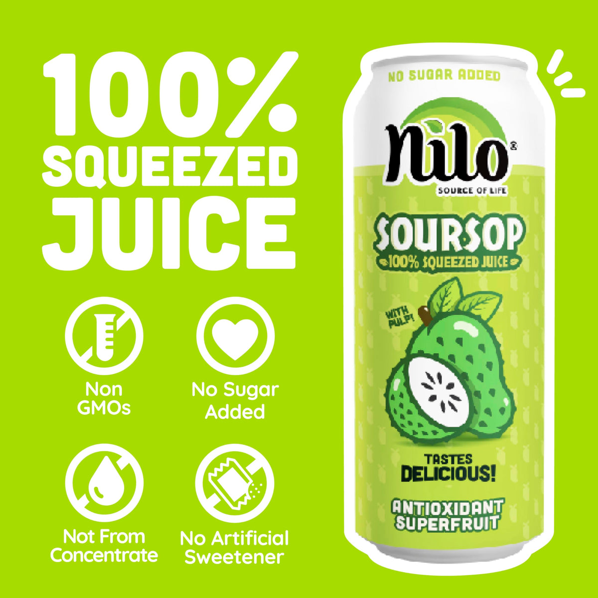 Freshly pressed, not from concentrate—NILO captures real fruit authenticity