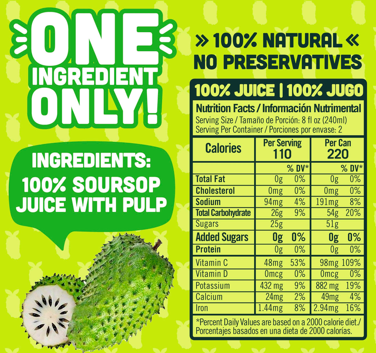 NILO Soursop Juice with real pulp delivers authentic tropical flavor.