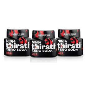 Ninja Thirsti bottle pour with crisp soda flavor and zero calories.