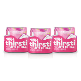 Ninja Thirsti Dragon Fruit bottle pour shows bold zero-calorie flavor.