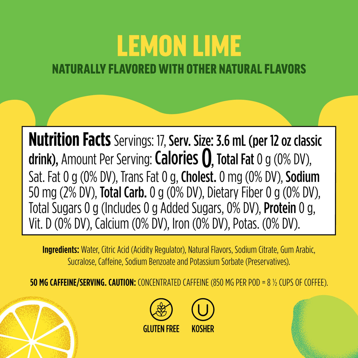 Ninja Thirsti FRUITI CHILL+ Lemon Lime drops on shelf with zero calories claim