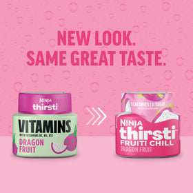 Ninja Thirsti Fruti Chill glass with drink shows ready-to-enjoy flavor