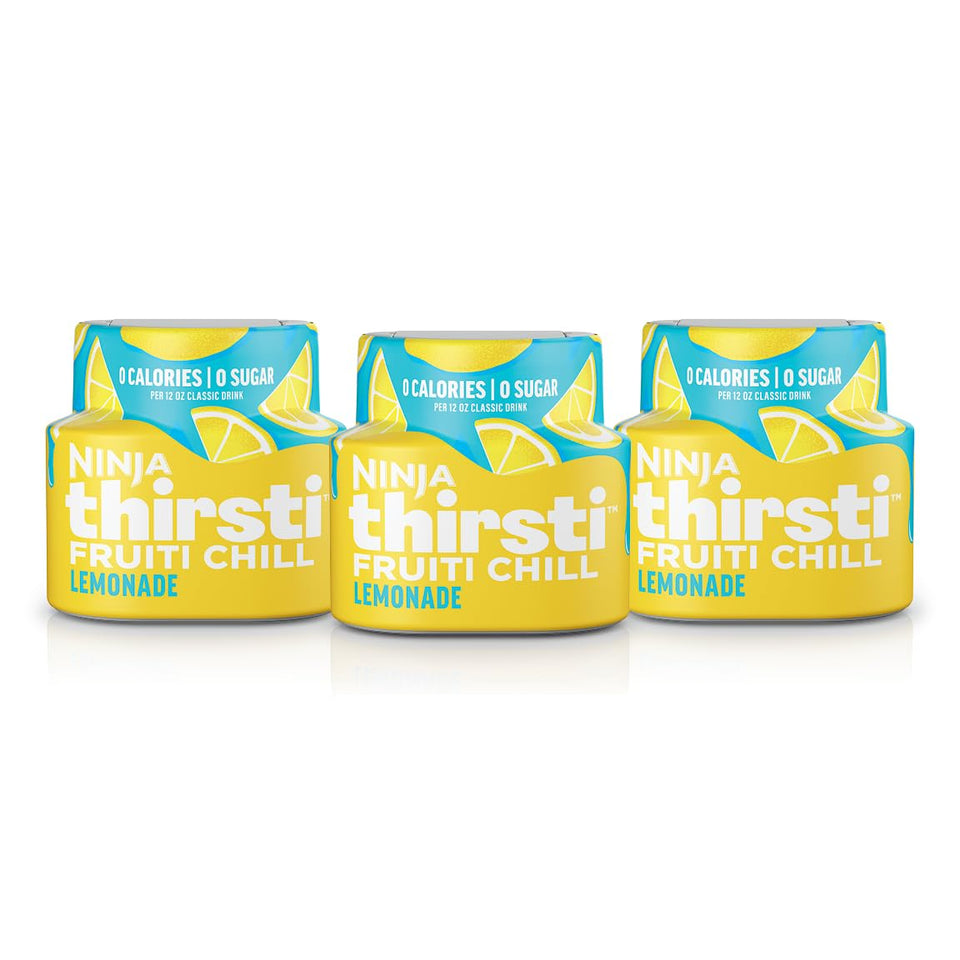 Ninja Thirsti Fruti Chill Lemonade bottle flavors water with bold citrus.