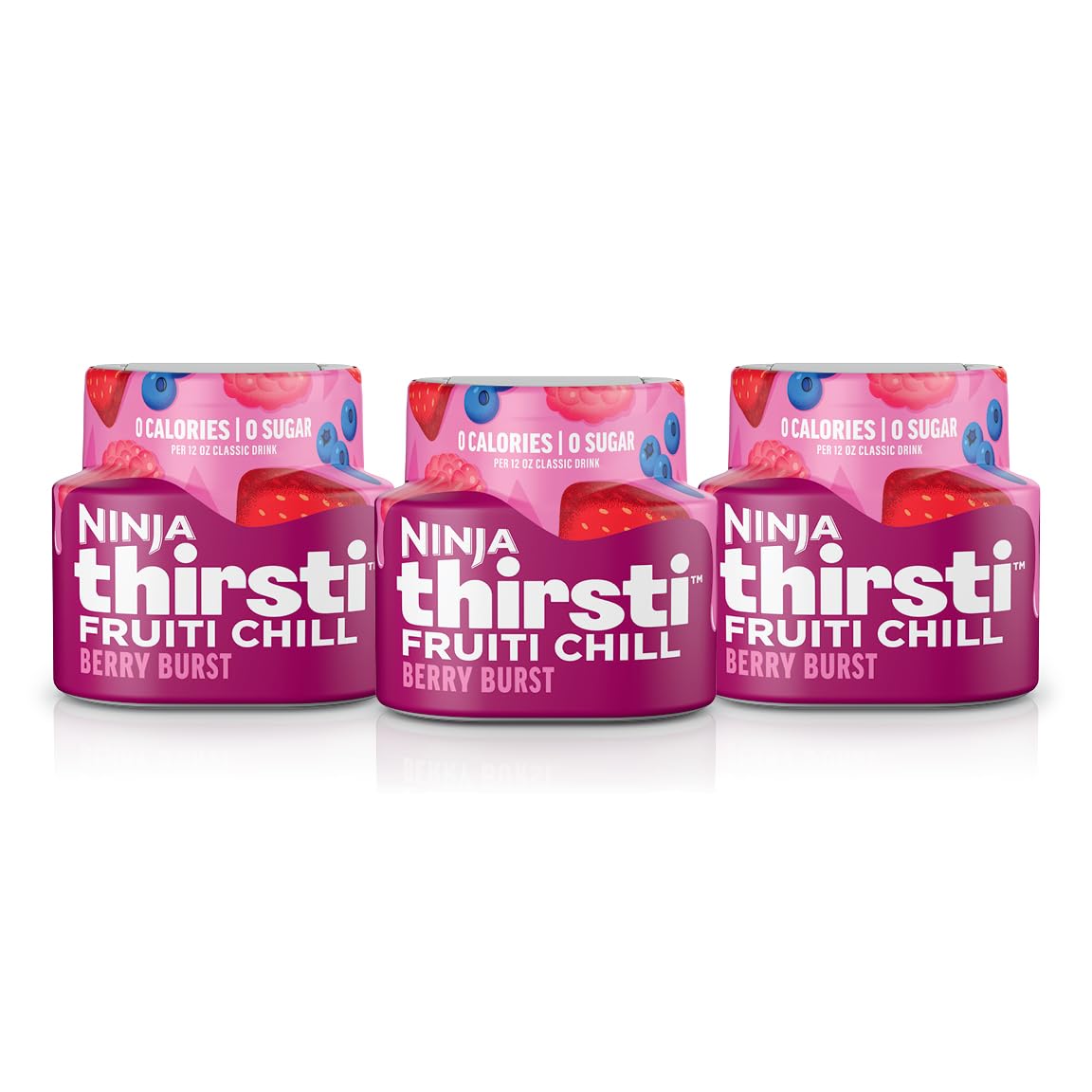 Ninja Thirsti Frutti Chill Berry Punch bottle highlights bold berry flavor for hydration.