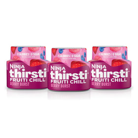 Ninja Thirsti Frutti Chill Berry Punch bottle highlights bold berry flavor for hydration.