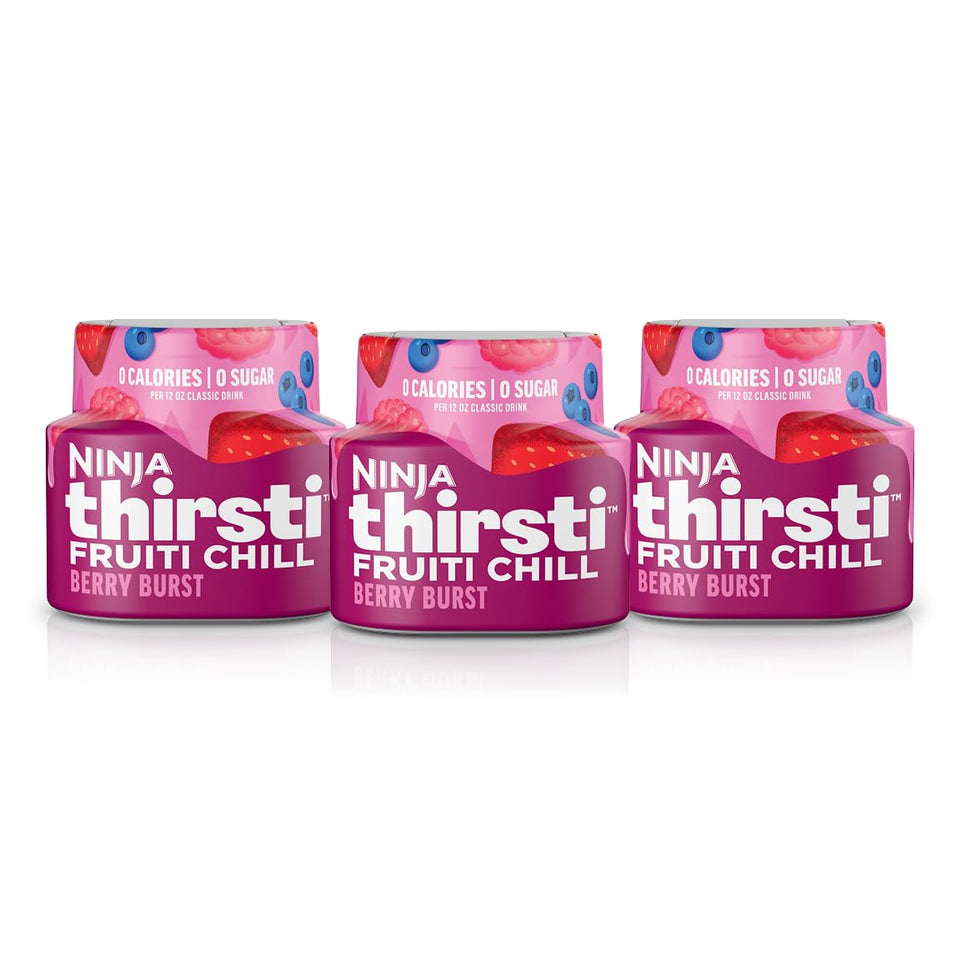 Ninja Thirsti Frutti Chill Berry Punch bottle highlights bold berry flavor for hydration.