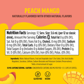 Ninja Thirsti Frutti Chill Peach Mango 3-pack display with flavor icons.