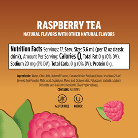 Ninja Thirsti ICED TEA Raspberry fridge-space friendly packaging