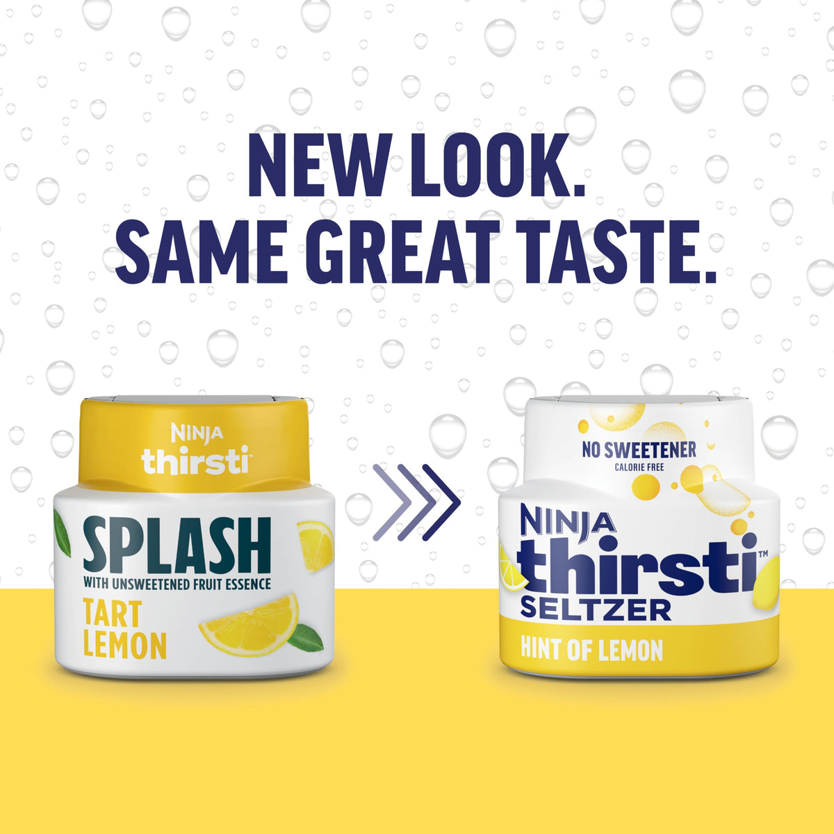 Ninja Thirsti Seltzer Lemon 3-pack display conveys affordable flavor variety.