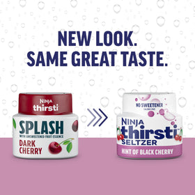 Ninja Thirsti Splash Black Cherry 3-pack box for convenient hydration