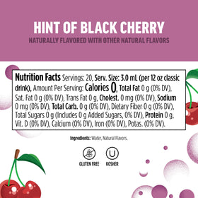 Ninja Thirsti Splash Black Cherry ready to drink in glass