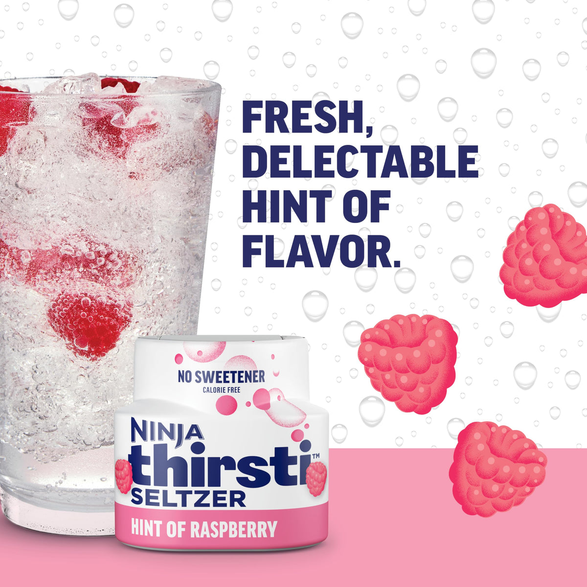 Ninja Thirsti variety-pack box on a kitchen counter.