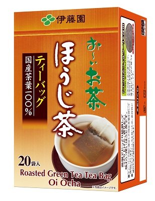 Closeup of Ninjapo Oi Ocha tea bags releasing rich aroma.