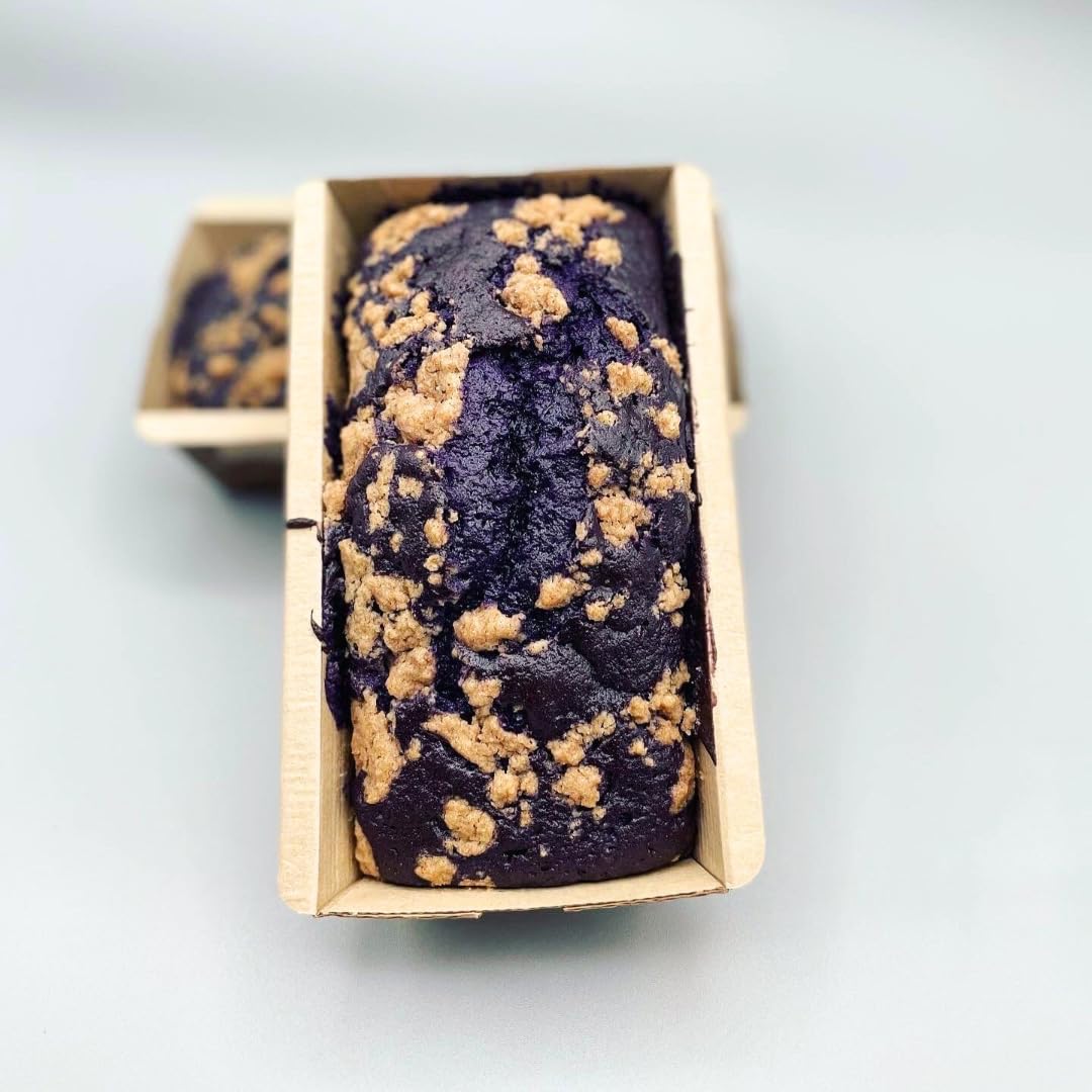 Ninong's Dessert Lab Ube pancake mix cake slice, a playful dessert idea.