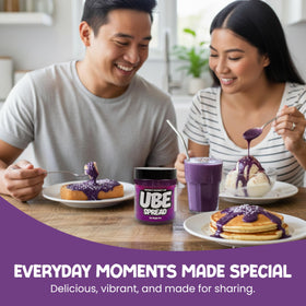 Ninong's Dessert Lab Ube Spread packaging 9.5 oz, convenient for quick spreads.