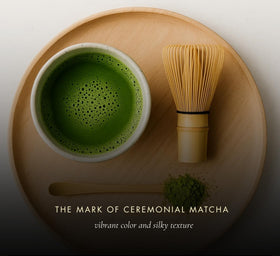 Nippon Matcha stone-ground fine powder texture for smooth whisking.