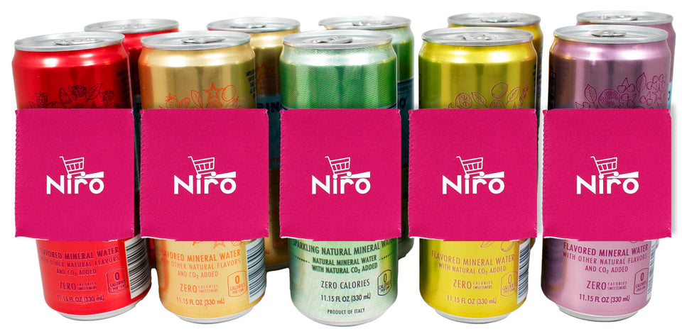 Niro Essenza Tangerine and Wild Strawberry pour for on-the-go hydration.