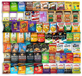 Niro gift box with 25 snack varieties, ideal care package for friends and family.
