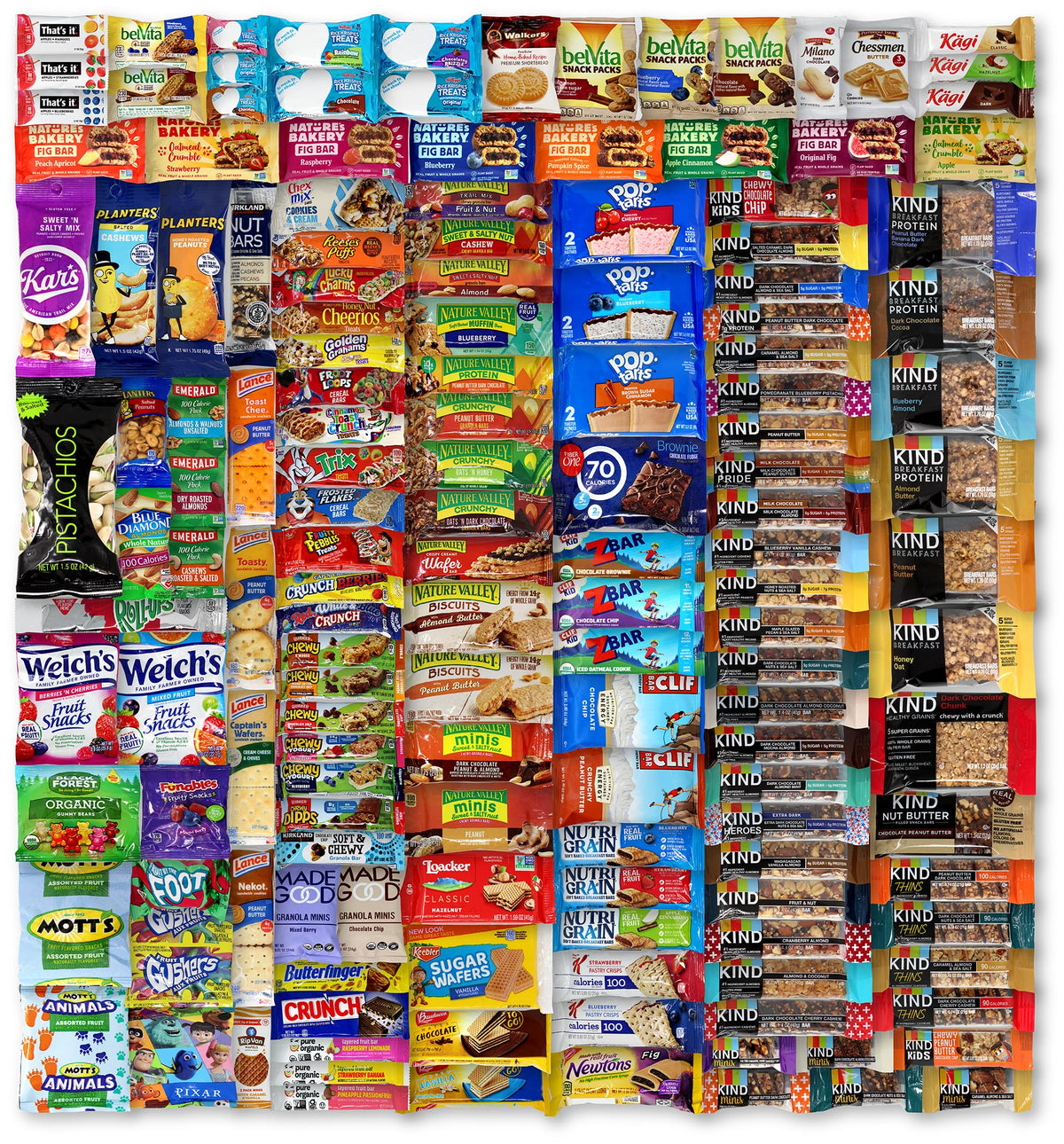 Niro gift basket with 50 snacks in a premium box, ideal for gifting