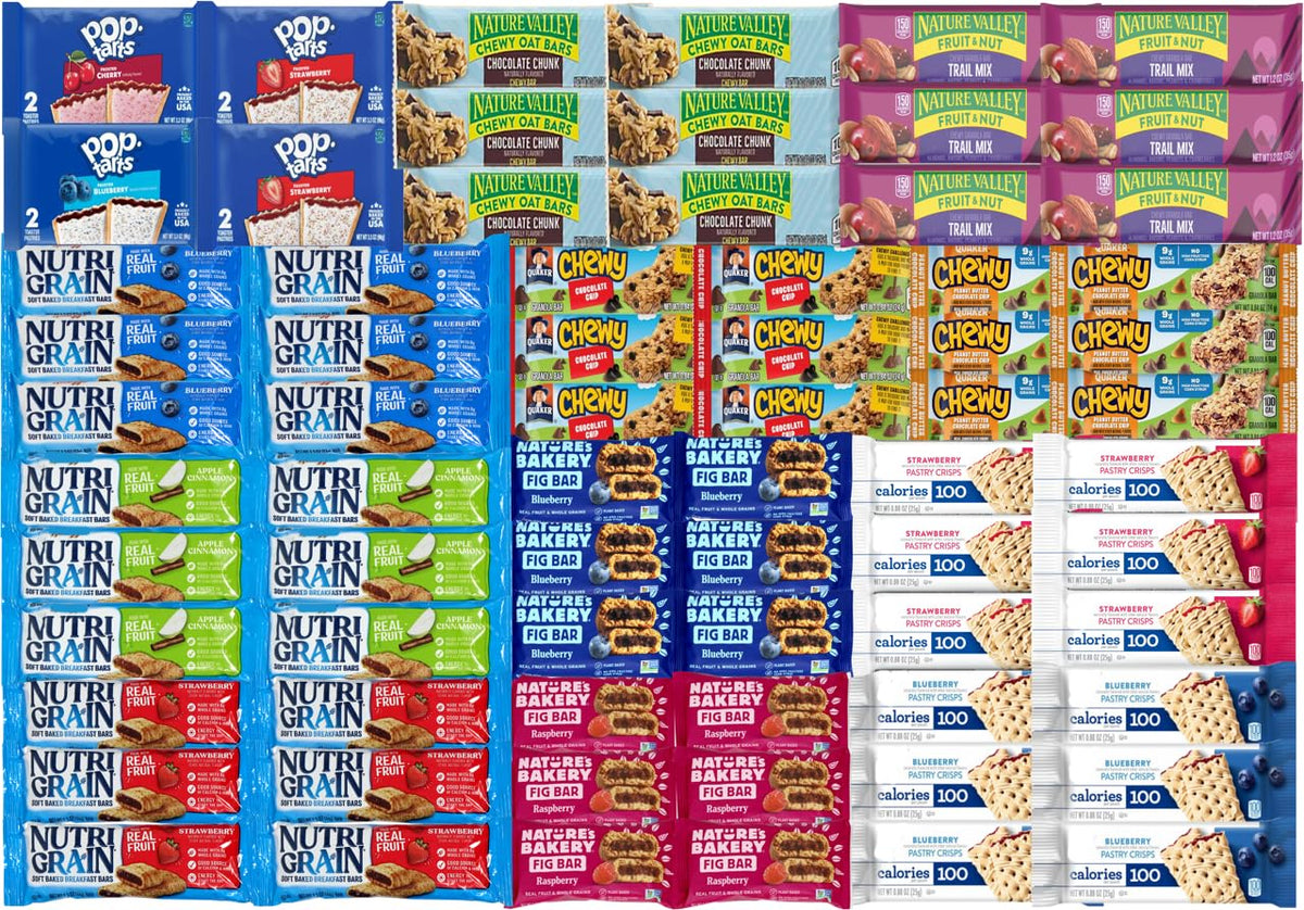 Niro gift basket assortment featuring bar variety, ideal for work or on-the-go healthy snacking.