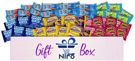 Niro gift basket bars closeup highlighting single-wrapped snacks for on-the-go energy