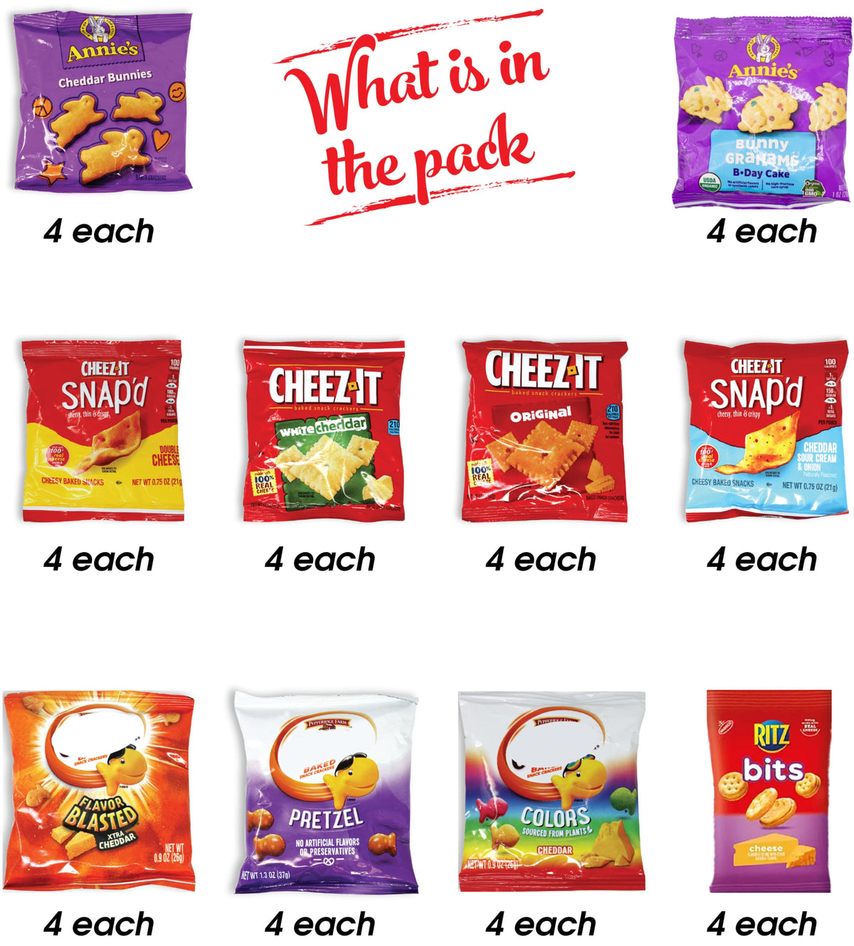 Niro cheese cracker variety pack, perfect for care packages and gatherings.