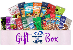 Niro trail mix snacks, individually wrapped, perfect for office or travel.