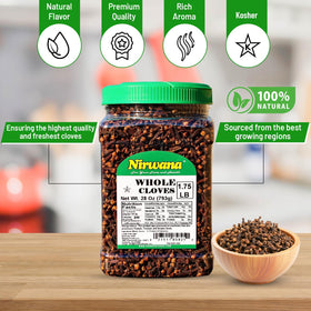 Nirwana whole cloves aroma rich spice bin highlights fragrant seasoning for savory dishes