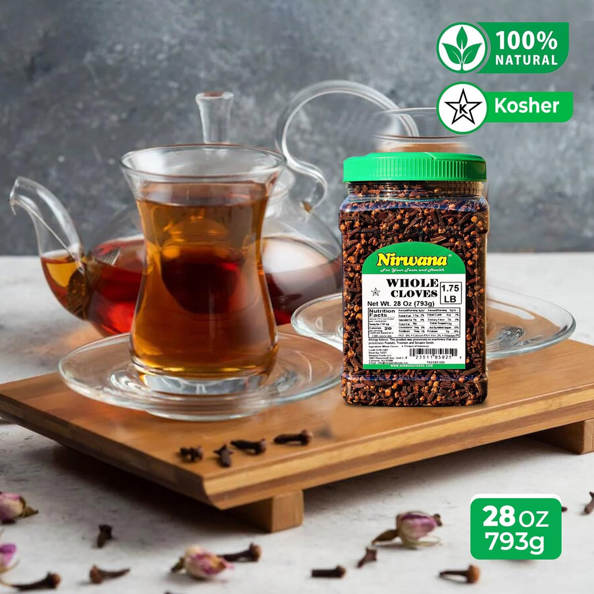 Nirwana cloves whole baking spice for desserts enhances warm spiced pastries