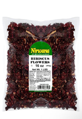 Nirwana hibiscus flowers, vibrant whole petals for infusions and blends.