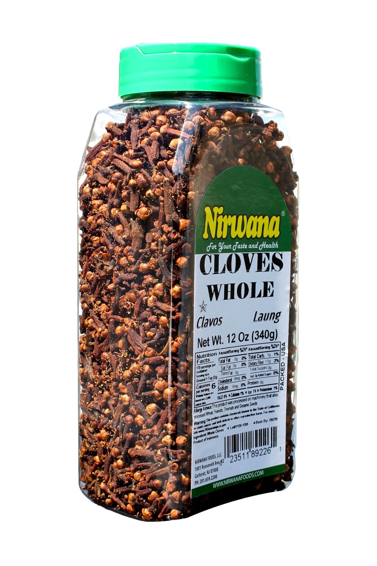 Nirwana spice bottle image with cloves ready to enrich stews and chai.