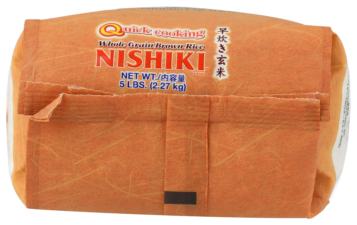 Nishiki Brown Rice Quick Cooking pantry storage protects freshness.
