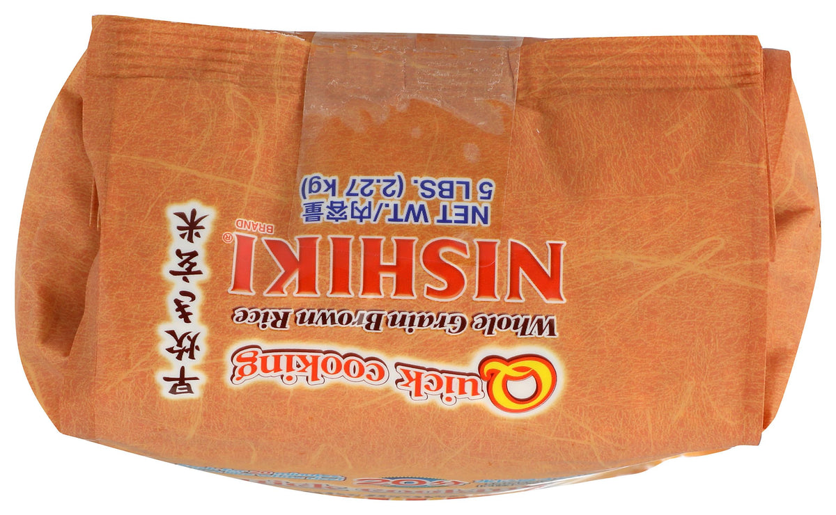 Nishiki Brown Rice Quick Cooking steaming pot ready for speedy meals.