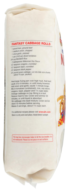 Nishiki Premium Sushi Rice stored in airtight container to preserve freshness.