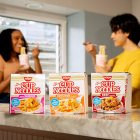 Nissin Cup Noodles heat-and-go cup ideal for dorms