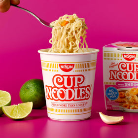 Nissin Cup Noodles with vegetables offering comforting, satisfying bites