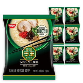 Nissin RAOH Tonkotsu ramen pack6 box ready for premium home dining.