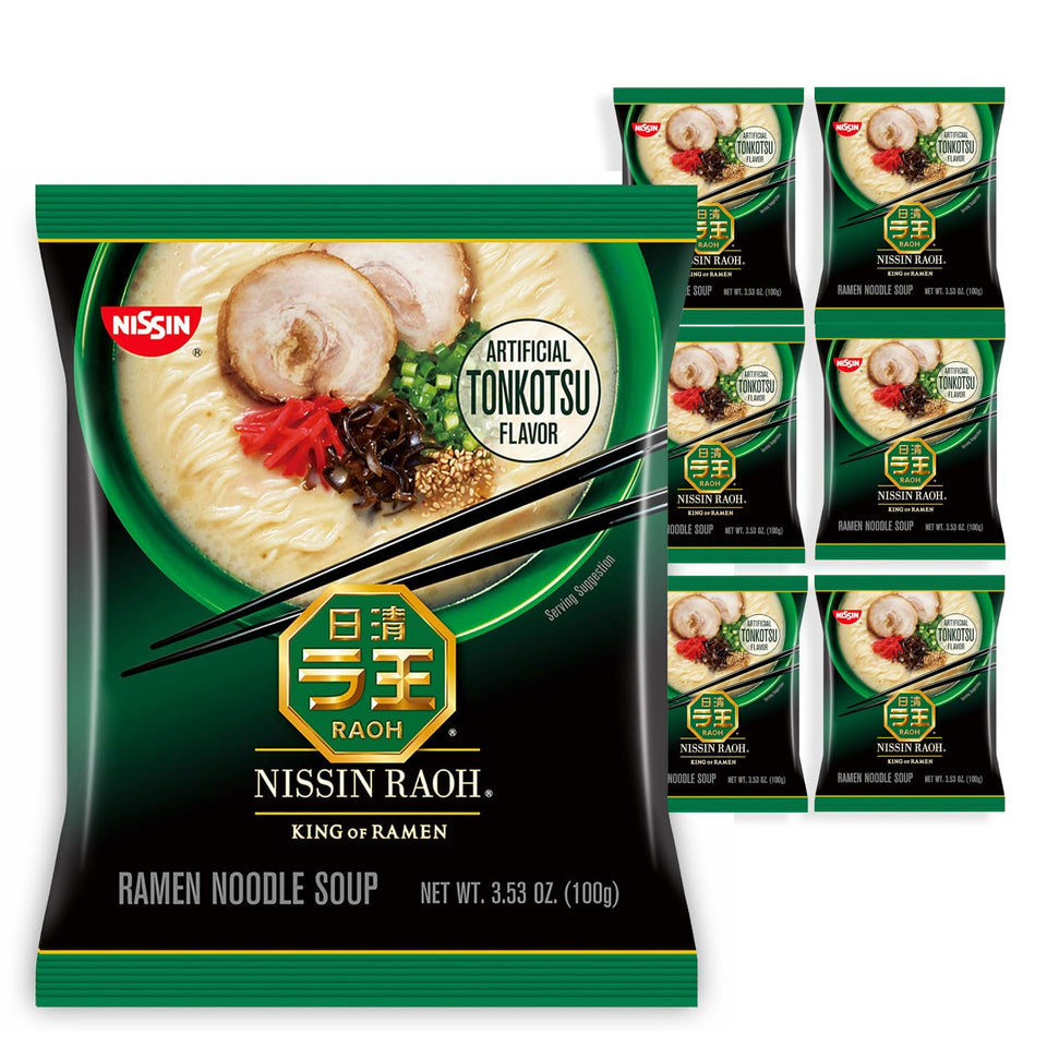 Nissin RAOH Tonkotsu ramen pack6 box ready for premium home dining.