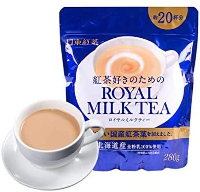 Nitto Kocha Royal Milk Tea jar 280g for premium Japanese flavor.