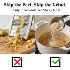 Niufuiyova ginger tea steep image highlighting easy infusion