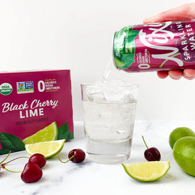 Nixie Black Cherry Lime bottle display for gatherings