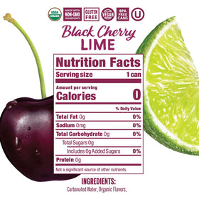 Nixie Black Cherry Lime 24-pack cans for versatile serving