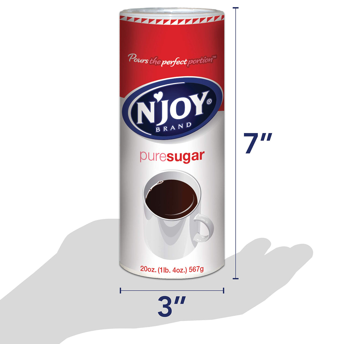 N'Joy coffee station sugar canister for quick sweetening.