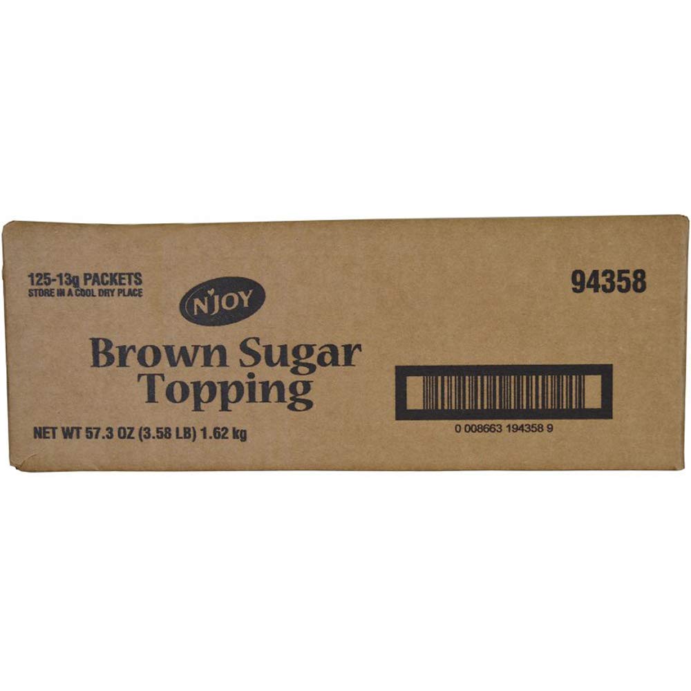 N'Joy topping used as a dessert sprinkle for enhanced flavor.