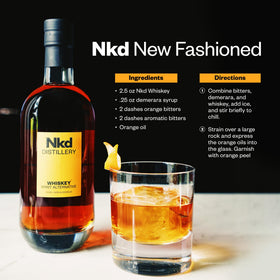  NKD Distillery NKD Whiskey non-alcoholic cocktail setup ready for experimentation